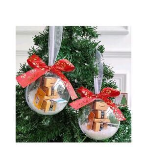 2 PC Mini Packages Ornament Christmas Mini Express Box Ornament Tree Decor s37